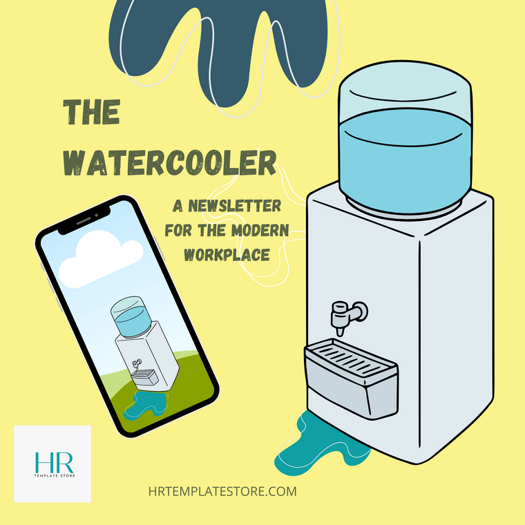 A cartoon image of a watercooler